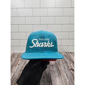 Sports Specialties San Jose Sharks Vintage Trashed Single Script Wool Snapback